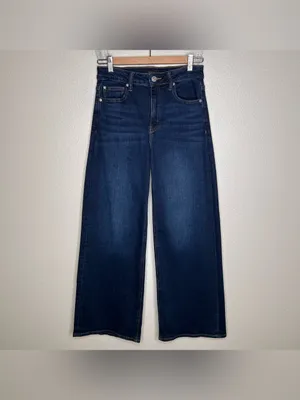 Quince Bella Stretch Wide Leg Jeans 28” in Midnight Blue 27 thumbnail 2