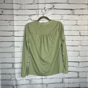 Lauren Ralph Lauren Green Button Blouse Longsleeve S Y2K Preppy Minimal Slim Fit thumbnail 11
