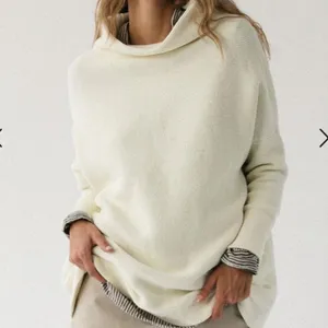 Free People Women's Ottoman Slouchy Tunic Sweater Pullover Long‎ Sleeve Ivory thumbnail 3