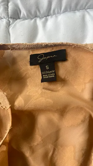 Japna Orange sheer tie top thumbnail 2