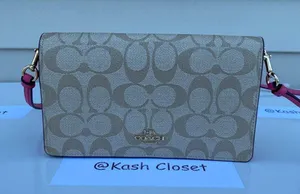 Coach Signature Anna Foldover Clutch Bag thumbnail 1