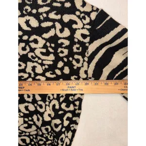 Rifle Jeanswear Mixed Animal Print Sweater Leopard Zebra‎ Khaki Black Small thumbnail 6