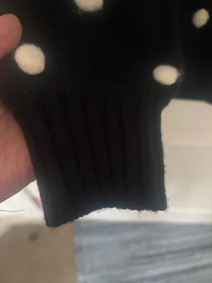 Pink Lily Black Polka Dot Sweater thumbnail 6