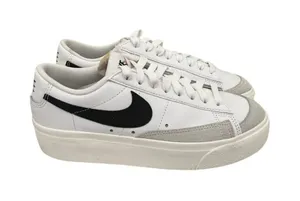 Nike Shoes Blazer Low Platform White Black Sneakers Size Women's 6 thumbnail 1