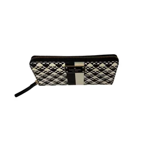 Kate Spade New York Penn Place Neda Black White Leather Wallet thumbnail 2