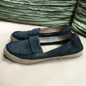 Ugg Australia‎ Marrah Black Leather Moccasins 7.5 thumbnail 3