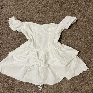 Ruffle Mini Skirt Corset Dress Mini Dress Off Shoulders Dress Slim Dress Summer thumbnail 10