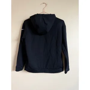 Nike Womens Hoodie XS Black Poly Blend AH8897-010 Full Zip Swoosh Logo thumbnail 6