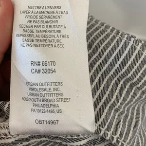 FREE PEOPLE Blue‎ White Striped Skinny Slim Leg Pants thumbnail 5
