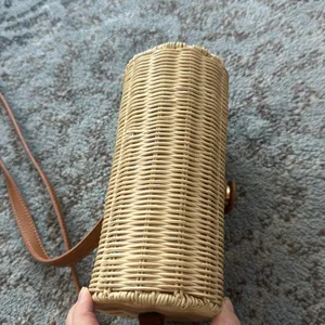 Express Shiraleah Bali Rattan Crossbody Bag Tan thumbnail 3