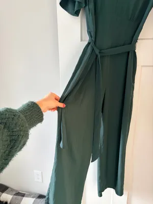 Emerald Green Abercrombie and Fitch Jumpsuit thumbnail 2