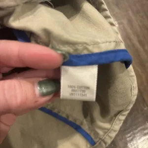 Converse‎ One Star Junior Large 100% Cotton Cute Khaki Jacket~Button Up~Pockets thumbnail 3