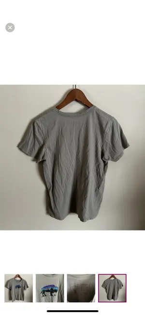 Patagonia | Buffalo 100% organic cotton regular fit gray graphic tee thumbnail 4