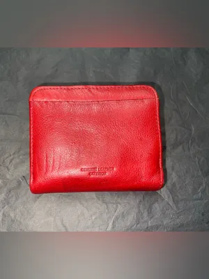 Options Red Genuine Leather Snap Wallet thumbnail 2