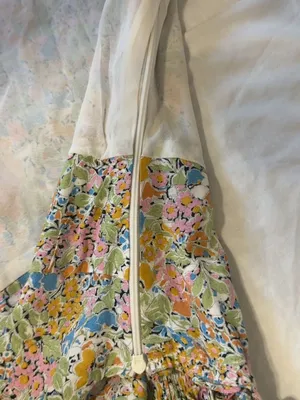 Zara Floral Ruffle Strap Dress - Pink, Blue, Green, Yellow thumbnail 8
