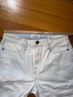 Frame Denim White Flare Jeans thumbnail 5