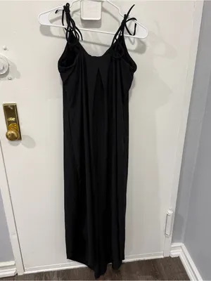 HALARA Black Tie Wide-leg Jumpsuit thumbnail 2