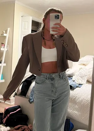 Zara Cropped Blazer thumbnail 2