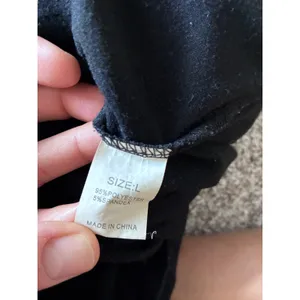 Black Wide Leg Sleeveless Jumpsuit Adjustable Spaghetti Straps Size L thumbnail 3