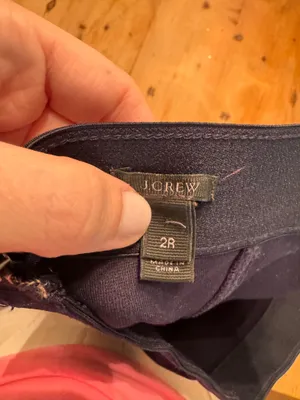 J. Crew Navy Stretch Slim Dress Pants thumbnail 3