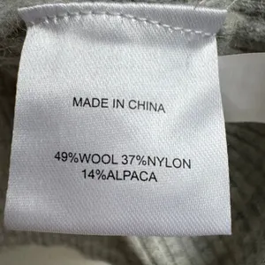 Quince Baby Alpaca Wool Quarter Zip Sweater Light Gray Quiet Luxury Preppy Large thumbnail 6