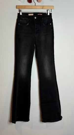 Anthropologie Pilcro black Icon boot cut jeans thumbnail 1