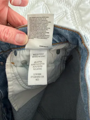 AGOLDE Jamie High‎ Rise Classic Light Wash Jeans Size 25 Button Fly thumbnail 11