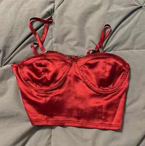 Forever 21 Corset Crop Top thumbnail 1