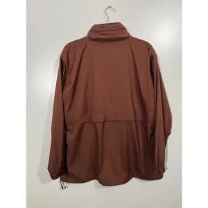 Girlfriend Collective Peregrine Windbreaker in Cocoa Brown Size Medium Zip Up thumbnail 5