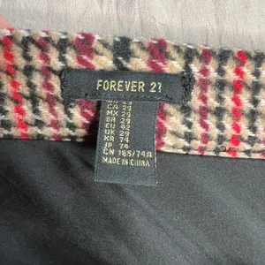 Forever 21 Plaid Flannel Mini Skirt Size 29 Multicolor Short Zip Up thumbnail 8