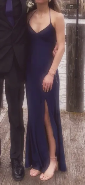 Windsor Navy Blue Dress thumbnail 3