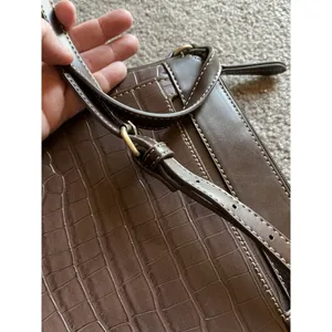 St. John’s Bay Brown Croc Embossed Crossbody Bag Tassel Fall Y2K No thumbnail 4