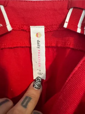 Anthropologie Daily Practice Red Mini Tennis Club Dress - Small thumbnail 4