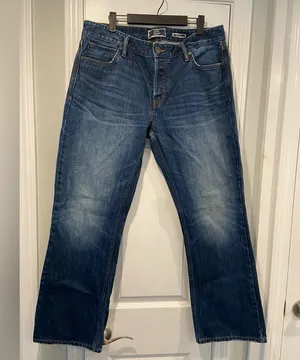 Fat Face Denim Size 18/20 Medium Wash Straight Leg Button Fly Cotton Denim Jeans thumbnail 1