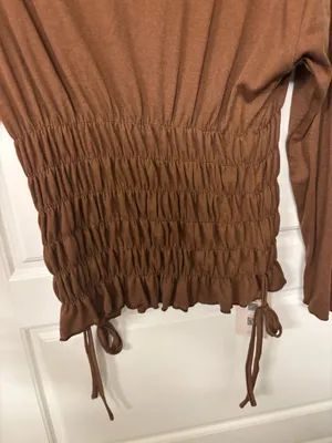 SheIn Brown going out top thumbnail 3