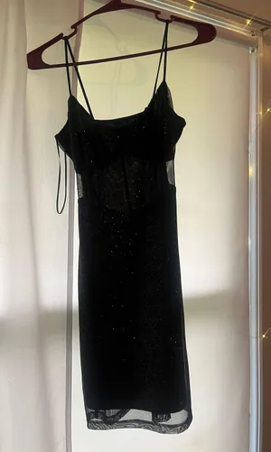 Black Sparkle Homecoming Dress thumbnail 1