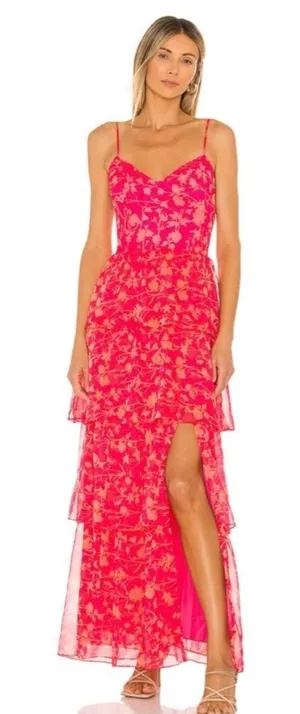 Amanda Uprichard Thaddea Maxi Dress Brookeside Women Size Small Wedding Guest thumbnail 1