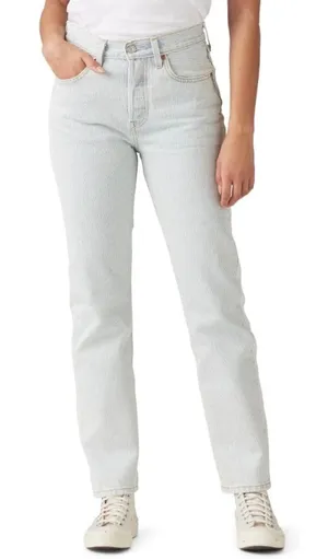 NWOT Levi's 501 Original Fit Jeans Fractal Line High Rise Straight Leg 32 x 30 thumbnail 1