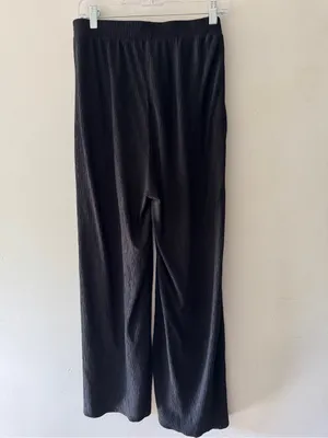 Bailey 44 Black Ribbed Wide Leg‎ Elastic Waist Pull On Pants thumbnail 4