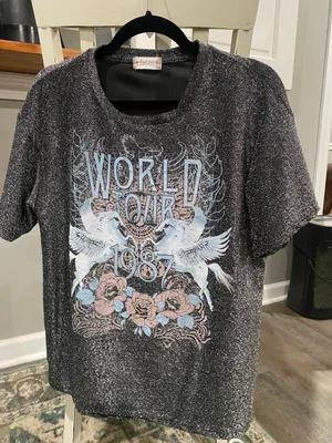 Altar'd State Sparkly Graphic Tee thumbnail 1