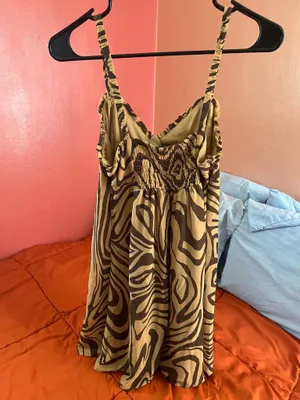 Wild Fable Brown Marble Print Y2K Dress thumbnail 5