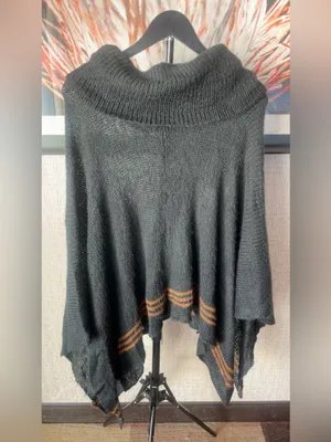 Anthropologie wooden ships poncho thumbnail 2