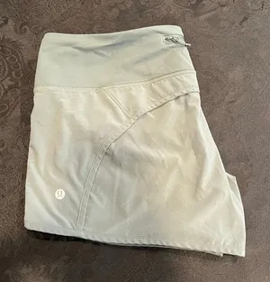 Lululemon run time shorts Olive green 10 women 4” thumbnail 1