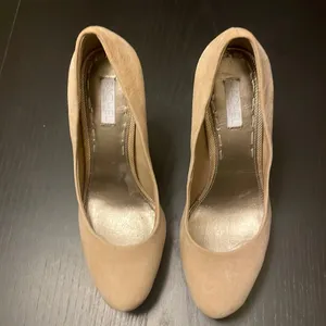 Rachel Roy Suede Platform Heels - Women 8 - Tan thumbnail 2