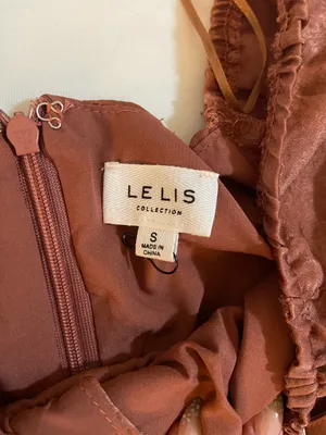 Le lis Satin Burnt Orange Romper thumbnail 2