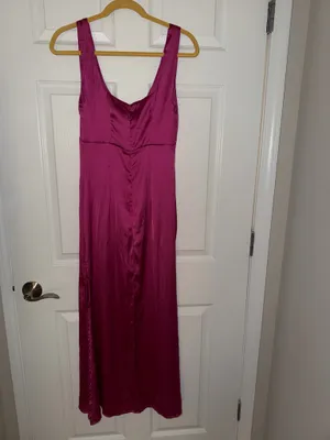 Princess Polly Lynsey Midi Dress Fuchsia thumbnail 2