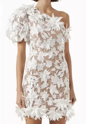 Elliatt Valentina One Shoulder‎ Mini Dress XS thumbnail 1