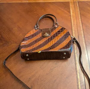 Renaissance Leather hand bag 👜 Brown thumbnail 5