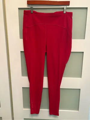 Lululemon Fast and Free High-Rise Tight 28" leggings Size 14 in Oxford Red thumbnail 2