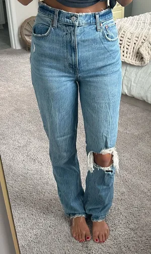 90s Straight Ultra Abercrombie High-Rise Curve Love thumbnail 1